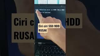 Ciri Ciri SSD-HDD Error - Rusak #sdd #hdd