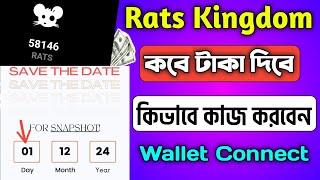 Rats Kingdom কবে টাকা দিবে? Rats Kingdom Listing Date | Rats Kingdom Wallet Connect