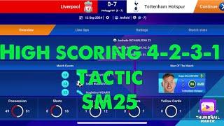 HIGH SCORING 4-2-3-1 TACTIC | SM2025 | SOCCER MANAGER TIPS&TRICKS