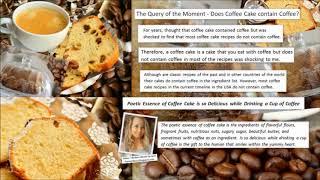 Query - Does Coffee Cake contain Coffee? - Topic of the Moment on Coffee Cake Ingredients - Cakes