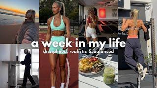 discipline & balance in winter | strength testing, me time, fav meals... a *realistic* weekly vlog