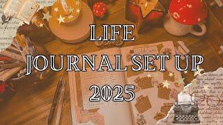 PLAN WITH ME: Setting up my 2025 Life Journal - social media, university and life spreads