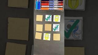 Italian Braintrot Cardboard Game Matching same card diy game #italianbrainrot #meme #art #viralvideo