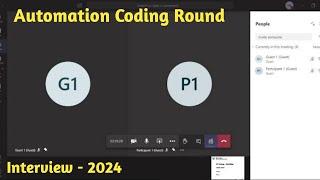 Coding Round(L2), Real Capgemini Automation (Selenium + Java) Testing interview on teams.