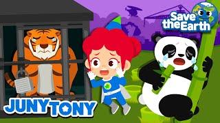 Let’s Protect the Endangered Animals | Save the Earth | Green Earth Songs for Kids | JunyTony