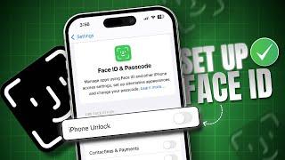 How to Setup Face ID to Unlock iPhone | iOS Face ID Setup | Activate Face ID Lock on iPhone