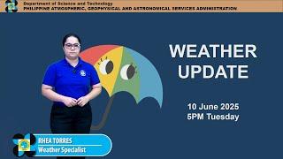 Public Weather Forecast issued at 5PM | June 10, 2025 - Tuesday