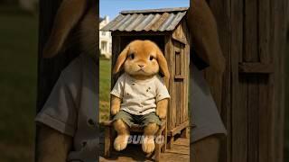 The Poor Rabbit’s Small Home Was Destroyed! What Happened Next? #cuterabbit #cartoon