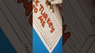 Thanksgiving Turkey Coloring #shorts #thanksgiving #coloring