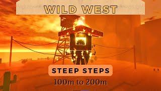 Steep Steps 100m to 200m | Wild West | 3rd Mountain #roblox #steepsteps