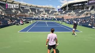 Andrey Rublev (RUS) and Jan-Lennard Struff (GER) - FULL PRACTICE at the US Open