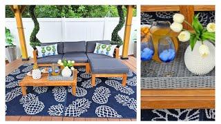 Outdoor Living Space: Gazebo refresh | New Outdoor Furniture with Yoleny