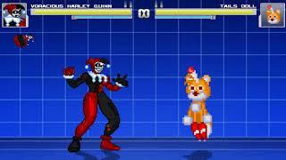 Mugen Vore: Harley Quinn vs Tails Doll