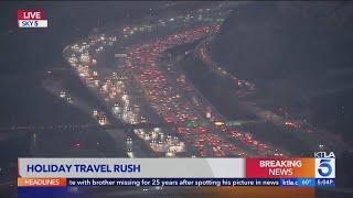 Travel rush begins across Southern California for Thanksgiving weekend