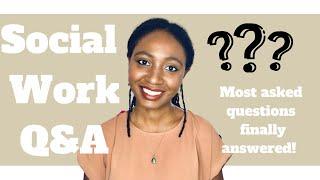 Social Work Q&A | Is getting an MSW hard, Online degree programs, top book recs, PHD degree + More!