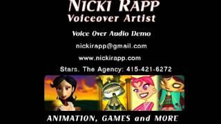 Nicki Rapp Animation/Video Game Audio Demo