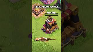 A good Clasher knows true patience ‍️ #clashofclans #coc #supercell #gaming #mobile