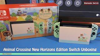 Animal Crossing New Horizons Edition Switch Unboxing