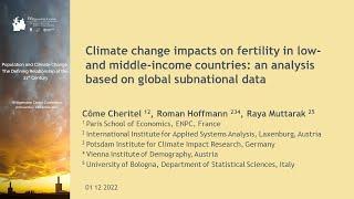 WIC 2022: Cǒme Cheritel - Climate Change Impacts on Fertility in Low- and Middle-Income Countries...