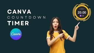 How to add a COUNTDOWN Timer⏱ to Canva presentations  [EASY Canva FREE/PRO Tutorial]