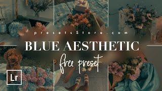 Create Dark Blue Aesthetic Preset in Lightroom | Matte Blue Preset | Tutorial | DNG Free Download