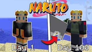 I Survived as Naruto for 100 Days in Hardcore Minecraft... Here's What Happened!