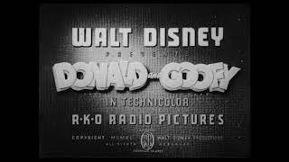 Donald and Goofy – Billposters (1940) – original RKO opening titles