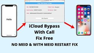 Free iCloud bypass with call fix tool for iPhones!MEID and No MEID supported.