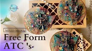 Free Form Atc's : Mixedmedia
