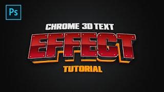 3D Chrome Text Effect Tutorial (REALLY COOL!!) - Tutorial by EdwardDZN