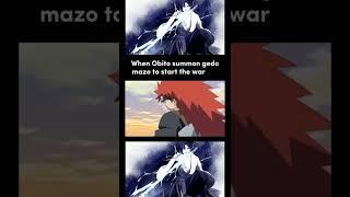 When Obito summon gedo mazo to start the war