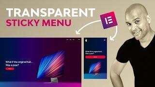 Elementor Transparent Header On Scroll