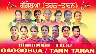 [LIVE] GAGGO BUA / ਗੱਗੋ ਬੂਆ (Tarn-Taran / ਤਰਨ-ਤਾਰਨ) Kabaddi Show Match 18 Sep 2024 | Full HD