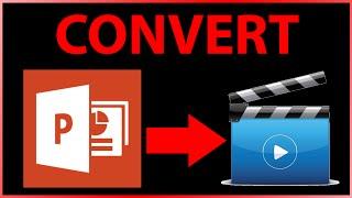 How to convert PowerPoint file (ppt / pptx) to mp4 video file for free - Tutorial