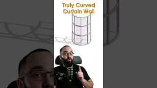 Truly Curved Curtain Wall in #revit