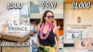 $300 vs $1,000 Hotel in Waikiki Beach Hawaii | Prince Waikiki vs Ritz-Carlton | O'ahu Travel Guide