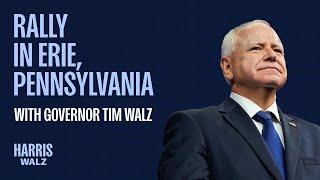 Rally in Erie, Pennsylvania with Governor Tim Walz