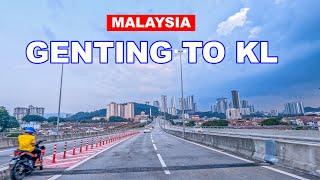 Driving In Malaysia Highway | Genting Highlands to Kuala Lumpur