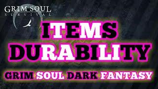 Grim Soul Dark Fantasy : #18 Durability for Important Items