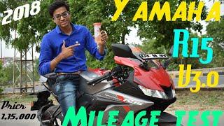 YAMAHA R15 V3.0 Real Mileage Test