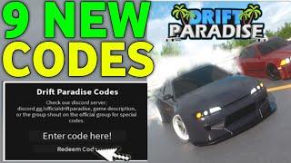 UPDATE️DRIFT PARADISE CODES AUGUST 2024 | ROBLOX DRIFT PARADISE CODES 2024