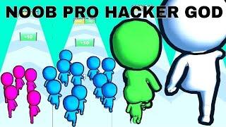 NOOB VS PRO VS HACKER VS GOD   in Crowd Merge Giant 2024