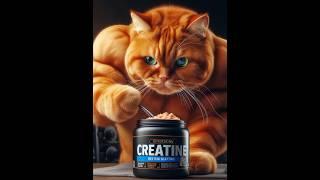 don't let your cat know CREATINE || #shorts