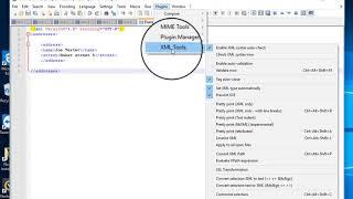 Notepad++: Validate xml with xsd