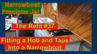 Narrowboat Refit #37  Fitting a cooker and taps into a narrowboat