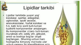 Laboratoriya ishi - 14 Lipidlar. Moylarning yod va kislota sonini aniqlash usullari