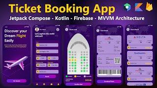 Build a Ticket Booking app with Jetpack compose & Firebase in Android Studio