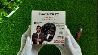 Fire-Boltt Legacy | 1.43 AMOLED Bluetooth Calling |First Ever Wireless Charging Smartwatch | unboxer