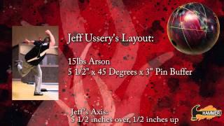 Hammer Arson bowling ball presented by HammerBowling.com