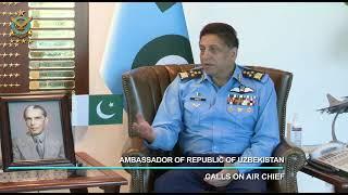 PAF Chief, Uzbekistan Envoy Discuss Defence and Economic Ties